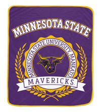 Load image into Gallery viewer, NCAA University Crest 50x60 Ultra Soft Blanket