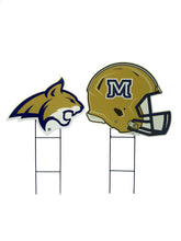 Load image into Gallery viewer, NCAA Logo and Helmet 2 Pack Yard Sign Set