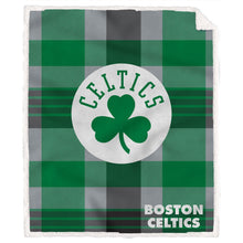 Load image into Gallery viewer, NBA Plaid Steel Royal Plush Sherpa 60x70 Blanket