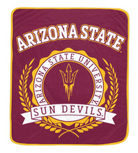 Load image into Gallery viewer, NCAA University Crest 50x60 Ultra Soft Blanket