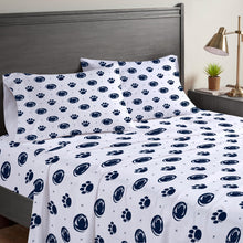 Load image into Gallery viewer, NCAA Small X Queen Sheet Set