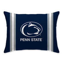 Load image into Gallery viewer, NCAA Standard Stripe Logo Bed Pillow