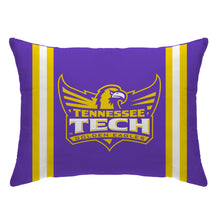 Load image into Gallery viewer, NCAA Standard Stripe Logo Bed Pillow