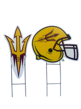Load image into Gallery viewer, NCAA Logo and Helmet 2 Pack Yard Sign Set