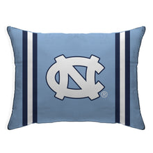 Load image into Gallery viewer, NCAA Standard Stripe Logo Bed Pillow