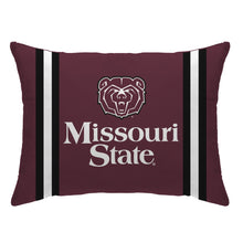 Load image into Gallery viewer, NCAA Standard Stripe Logo Bed Pillow