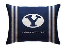 Load image into Gallery viewer, NCAA Standard Stripe Logo Bed Pillow