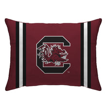 Load image into Gallery viewer, NCAA Standard Stripe Logo Bed Pillow