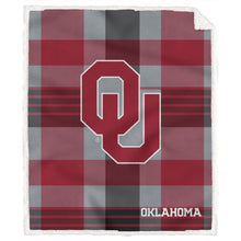 Load image into Gallery viewer, NCAA Plaid Steel Royal Plush Sherpa 60x70 Blanket