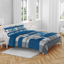 Load image into Gallery viewer, NFL Heathered Stripe 3 PC Queen Bed in a Bag