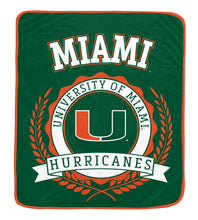 Load image into Gallery viewer, NCAA University Crest 50x60 Ultra Soft Blanket