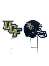 Load image into Gallery viewer, NCAA Logo and Helmet 2 Pack Yard Sign Set