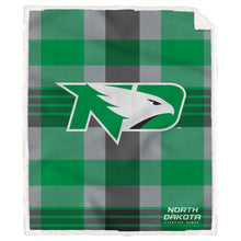Load image into Gallery viewer, NCAA Plaid Steel Royal Plush Sherpa 60x70 Blanket