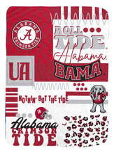 Load image into Gallery viewer, NCAA Loco Check Cozy 66x95 Oversized Blanket