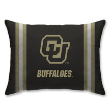 Load image into Gallery viewer, NCAA Standard Stripe Logo Bed Pillow