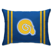 Load image into Gallery viewer, NCAA Standard Stripe Logo Bed Pillow