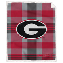 Load image into Gallery viewer, NCAA Plaid Steel Royal Plush Sherpa 60x70 Blanket