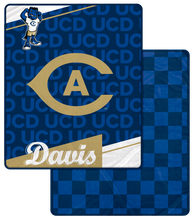 Load image into Gallery viewer, NCAA Diagonal Ghost Checker 60x70 Blanket