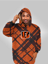 Load image into Gallery viewer, NFL Digital Dash Sherpa Hooded Fan Cape