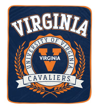 Load image into Gallery viewer, NCAA University Crest 50x60 Ultra Soft Blanket