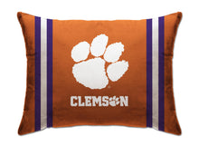 Load image into Gallery viewer, NCAA Standard Stripe Logo Bed Pillow