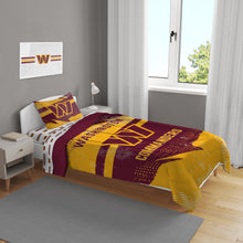 Load image into Gallery viewer, NFL Slanted Stripe 4 PC Twin Bed in a Bag