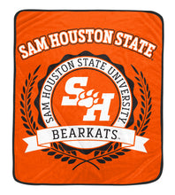 Load image into Gallery viewer, NCAA University Crest 50x60 Ultra Soft Blanket