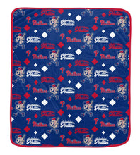 Load image into Gallery viewer, MLB Retro Mascot Repeat 60x70 Cozy Blanket