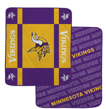 Load image into Gallery viewer, NFL Reverse Block Double Sided 60x70 Ultra Cozy Blanket
