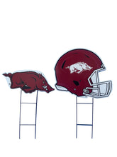 Load image into Gallery viewer, NCAA Logo and Helmet 2 Pack Yard Sign Set