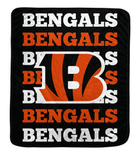 Load image into Gallery viewer, NFL Repeat Refresh 60x70 Wordmark Blanket