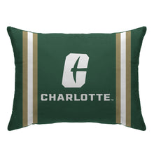 Load image into Gallery viewer, NCAA Standard Stripe Logo Bed Pillow