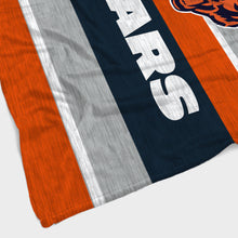 Load image into Gallery viewer, Chicago Bears Heathered Stripe Blanket