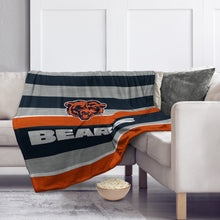 Load image into Gallery viewer, Chicago Bears Heathered Stripe Blanket