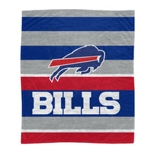 Load image into Gallery viewer, Buffalo Bills Heathered Stripe Blanket