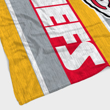 Load image into Gallery viewer, Kansas City Chiefs Heathered Stripe Blanket