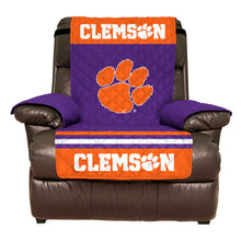 Load image into Gallery viewer, Clemson Tigers Recliner Furniture Protector