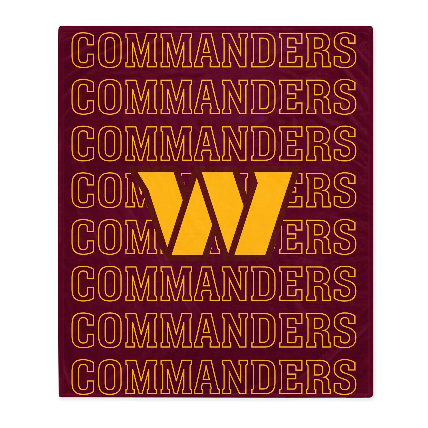 Washington Commanders Echo Wordmark Blanket