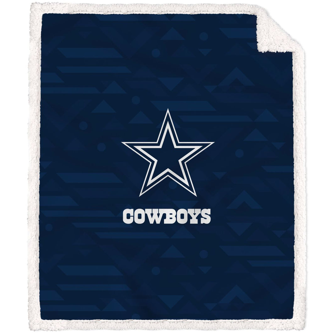 Dallas Cowboys Delta Poly Spandex Blanket with Sherpa