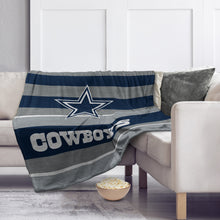 Load image into Gallery viewer, Dallas Cowboys Heathered Stripe Blanket