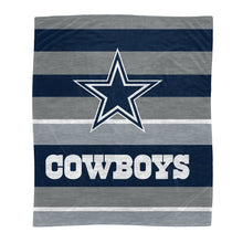 Load image into Gallery viewer, Dallas Cowboys Heathered Stripe Blanket