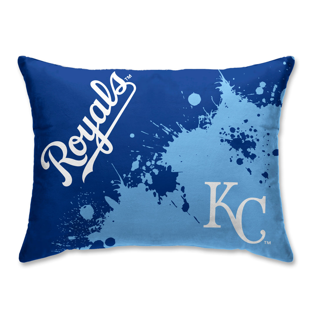 Kansas City Royals Splatter Bed Pillow
