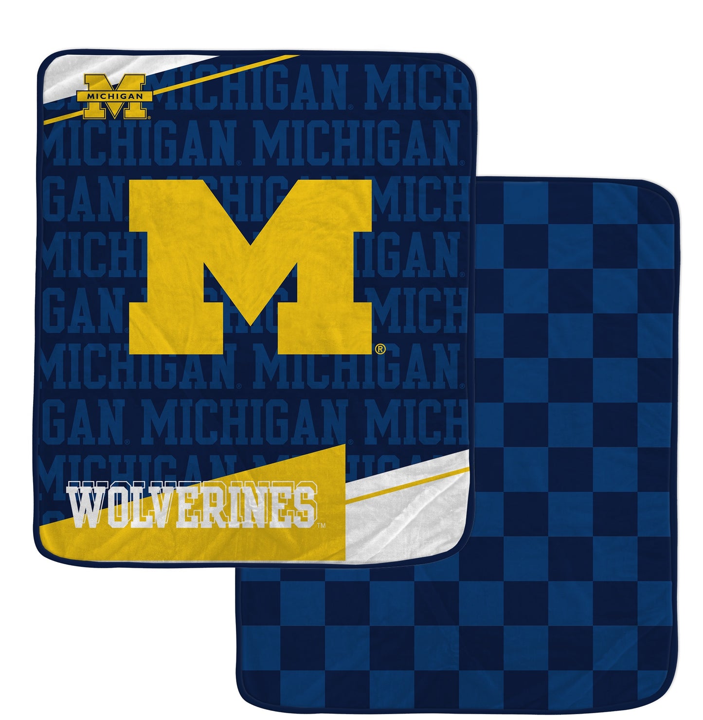 NCAA Diagonal Ghost Checker 60x70 Blanket