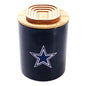 NFL Stadium Wood Top Glass Candle