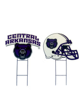 Load image into Gallery viewer, NCAA Logo and Helmet 2 Pack Yard Sign Set
