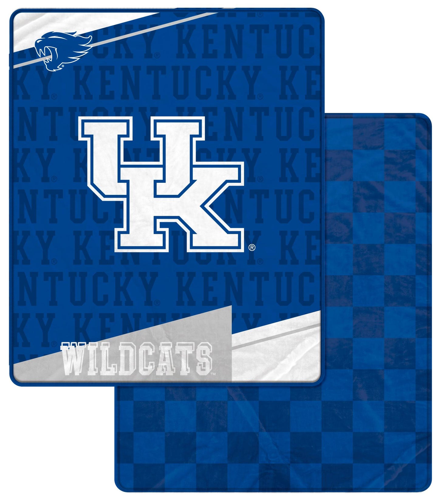 NCAA Diagonal Ghost Checker 60x70 Blanket