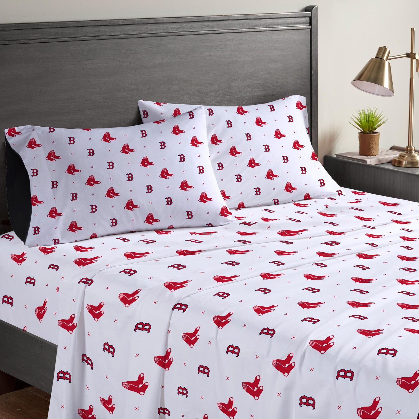 MLB Small X Queen Sheet Set