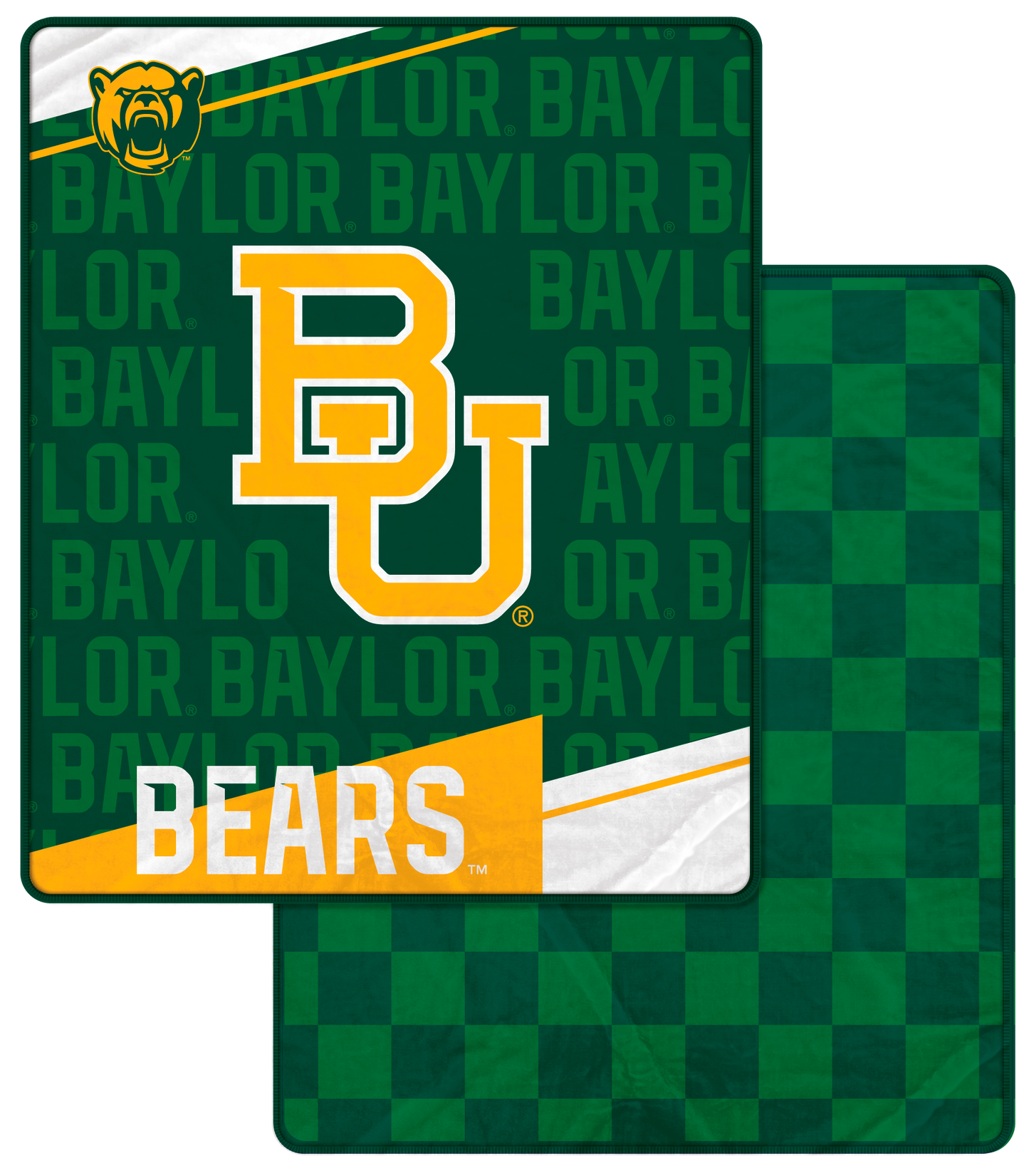 NCAA Diagonal Ghost Checker 60x70 Blanket