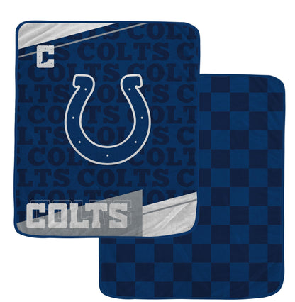 NFL Diagonal Ghost Checker 60x70 Blanket