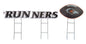 NCAA Wordmark & Football 3 Pack Yard Sign Set